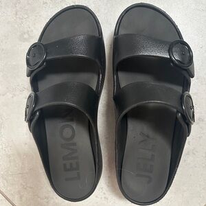 Lemon Jelly Women's Black Sandals 41 size 10.5/11